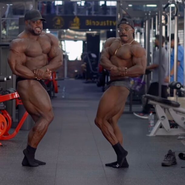 classic-physique-competitor-terrence-ruffin-trains-delts-with-former-mr.-olympia-brandon-curry -–-breaking-muscle